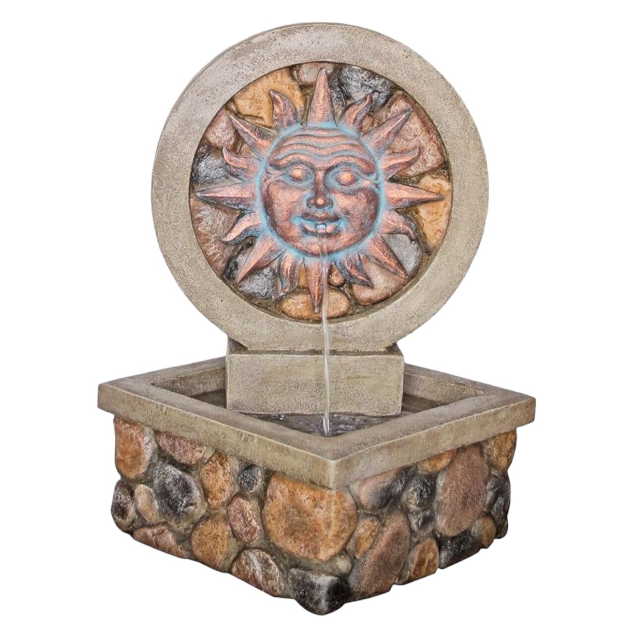 Outdoor Living and Style Chapoteo Del Sol Sculptural Fountain - 29.5"